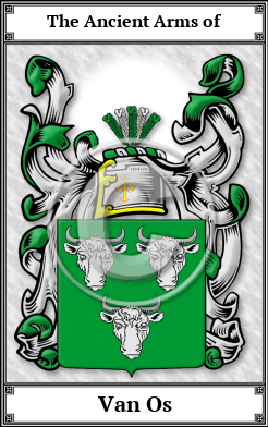 Van Os Family Crest Download (JPG)  Book Plated - 150 DPI